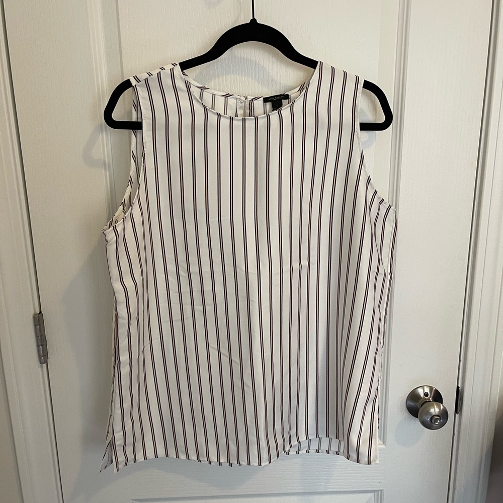 Ann Taylor Factory. Large. White, pink, navy.